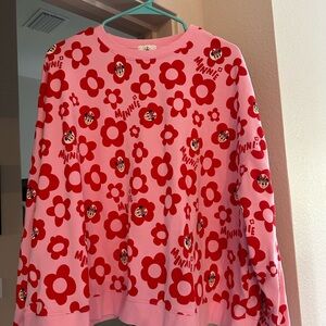 Pink and Red Minnie Mouse Sweatshirt